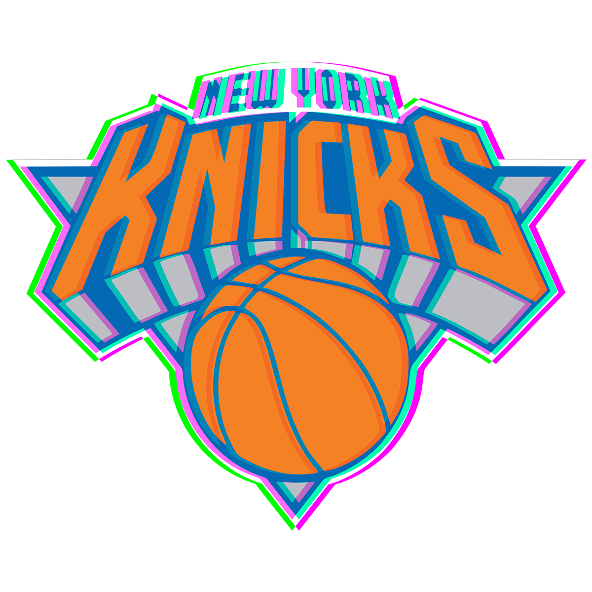 Phantom New York Knicks logo decal supplier